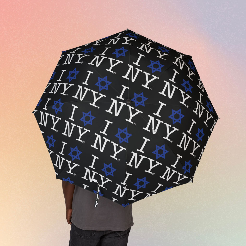 I Love NY Jewish Star Umbrella - New York Jewish Pride