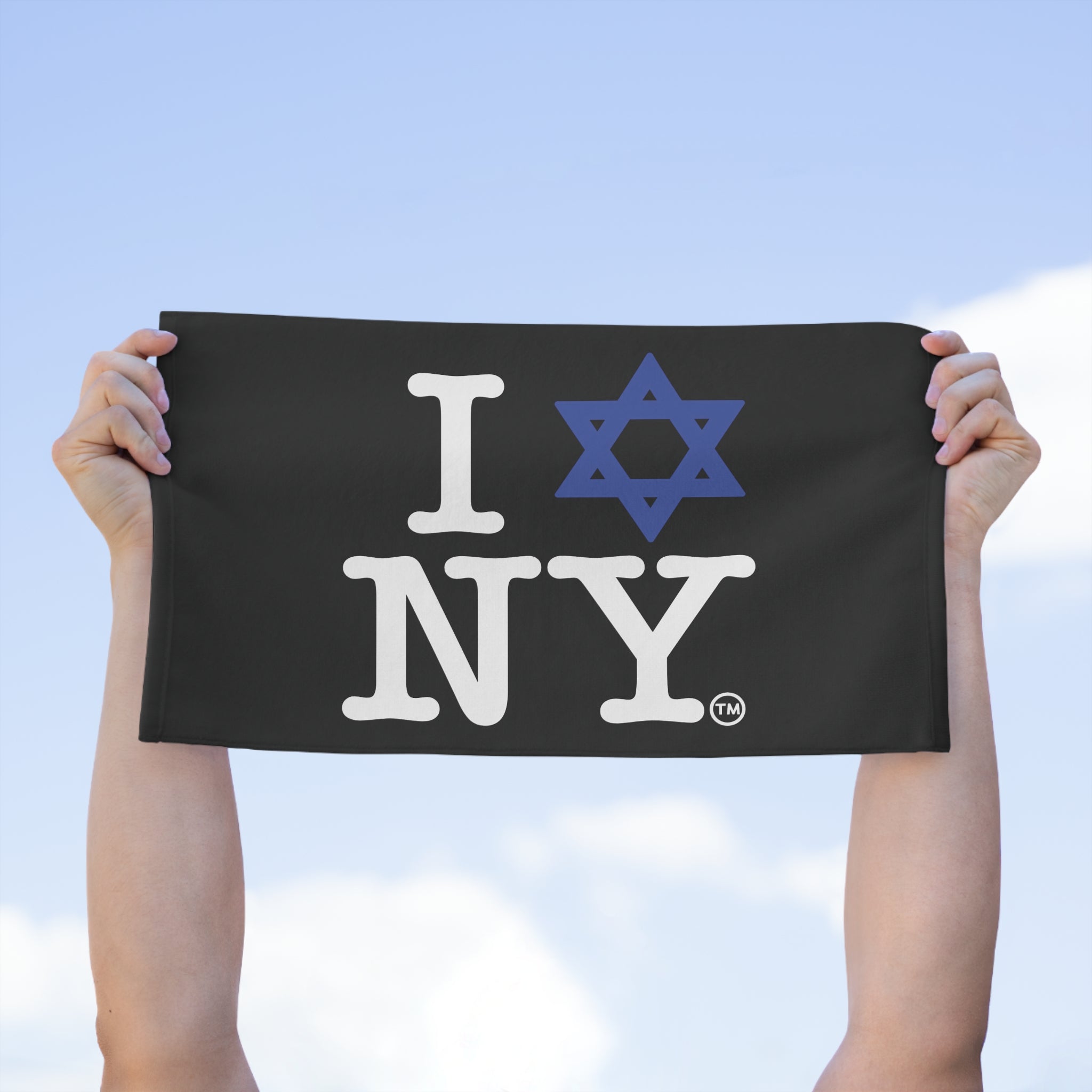 I Love NY Jewish Star Rally Towel, 11x18