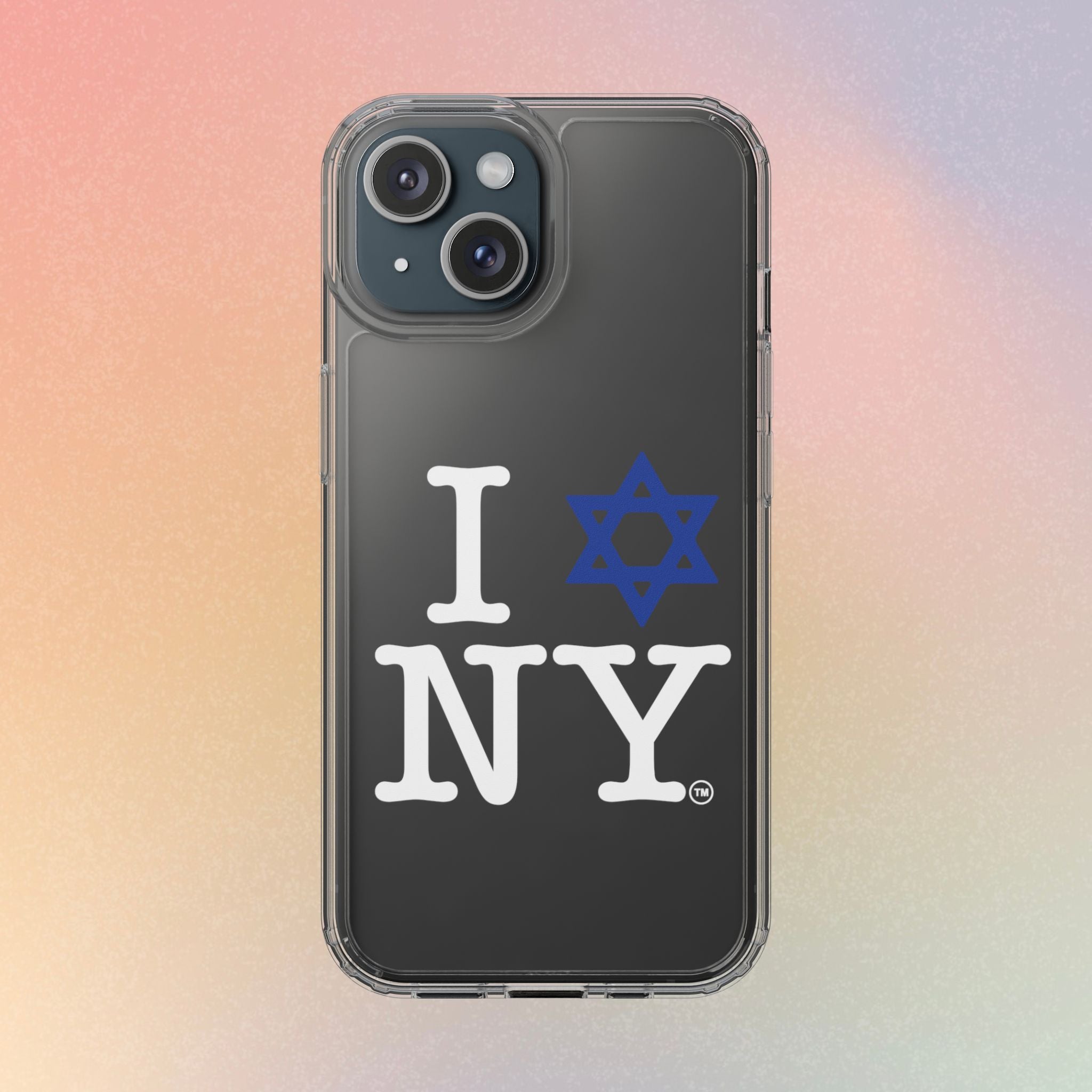 I Love NY Jewish Star Phone Case | Clear Case, Jewish New York Design