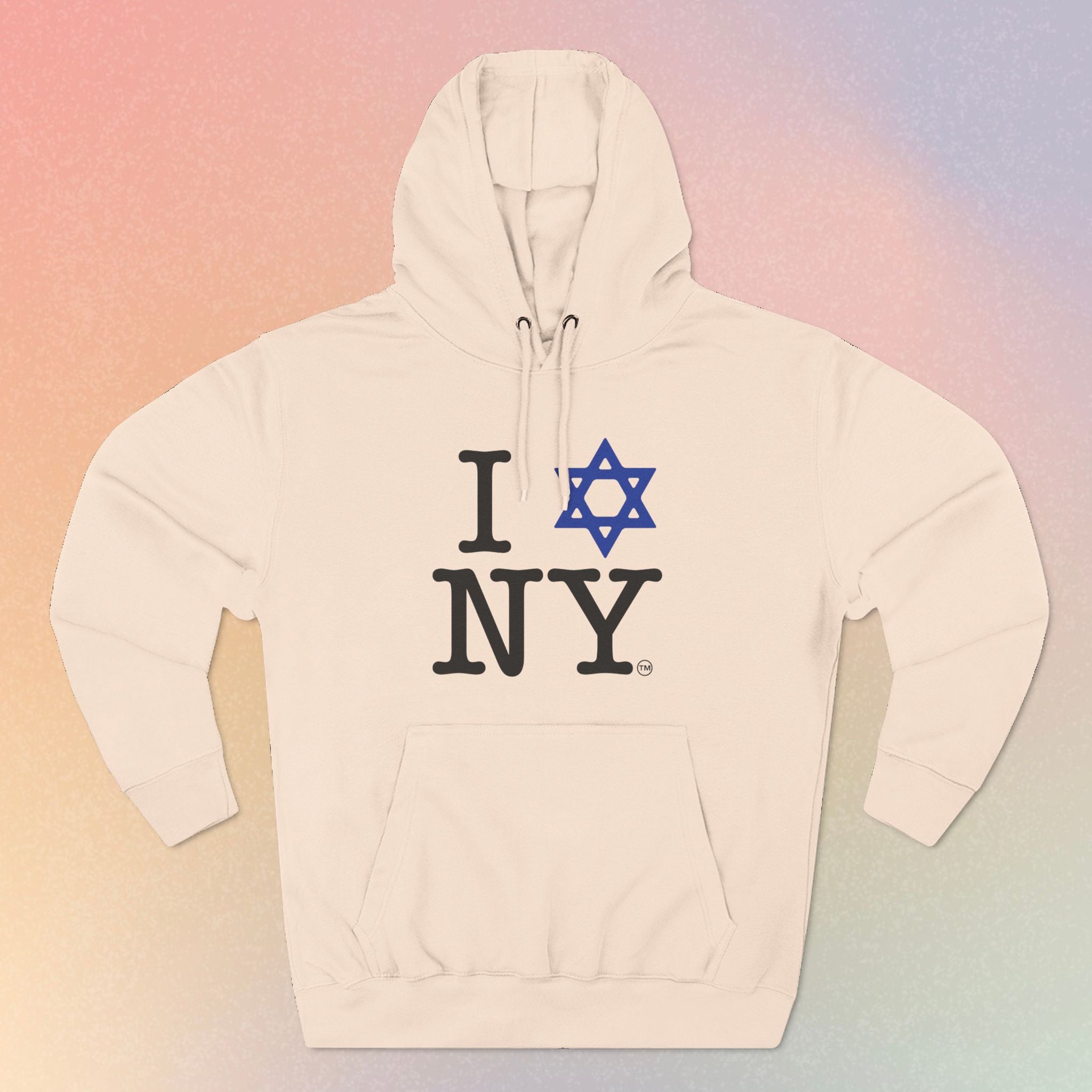 I Love NY Jewish Star Hoodie | Jewish New York Pride