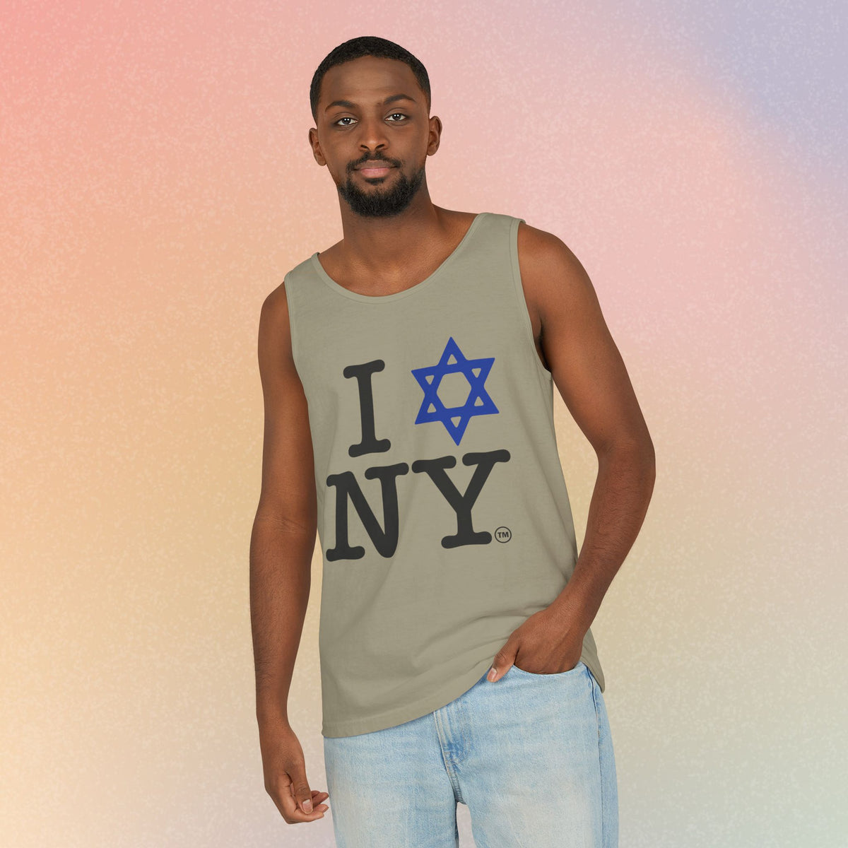 I Love NY Jewish Star Tank Top — Jewish NYC Pride Israel Love Sleeveless Tee