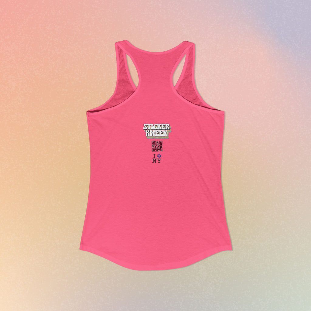 I Jewish Star Love NY Women's Racerback Tanktop