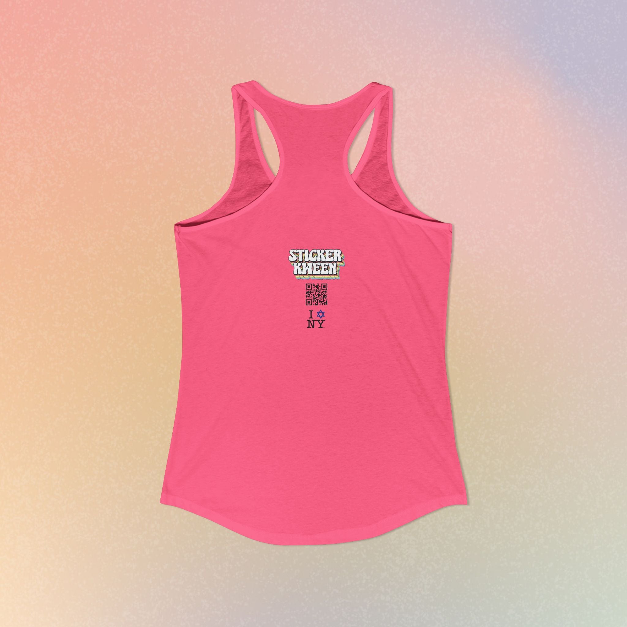 I Jewish Star Love NY Women's Racerback Tanktop
