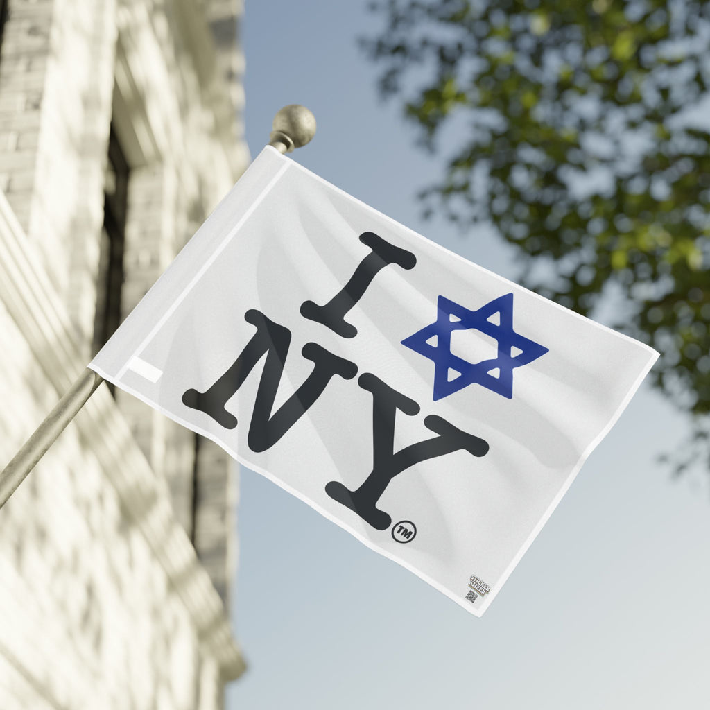 I Love NY Magen David Flag | Jewish New York Pride Flag
