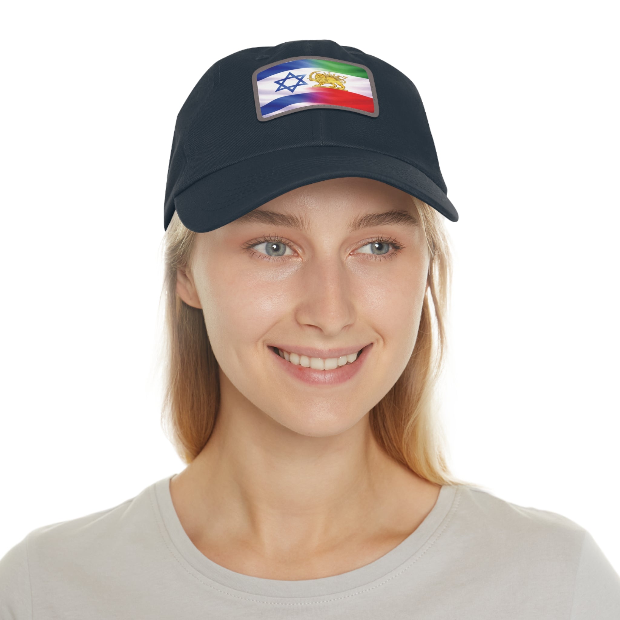 Israeli Persian Lion Flag Hat | Leather Patch