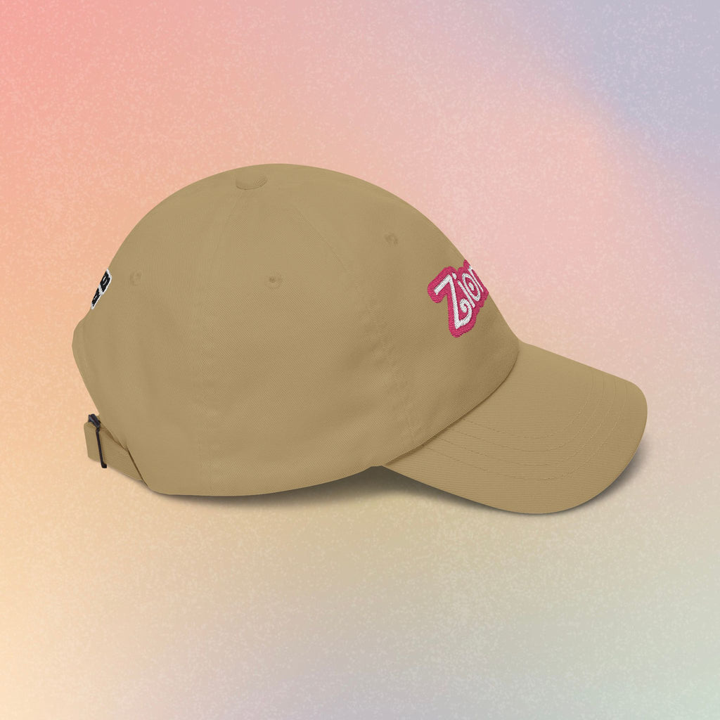 Zioness Embroidered Baseball Cap – Pink Barbie Font Jewish Pride Baseball Hat