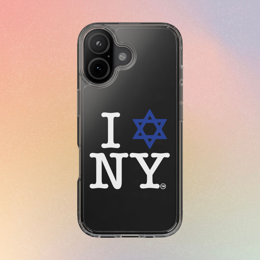 I Love NY Jewish Star Phone Case | Clear Case, Jewish New York Design