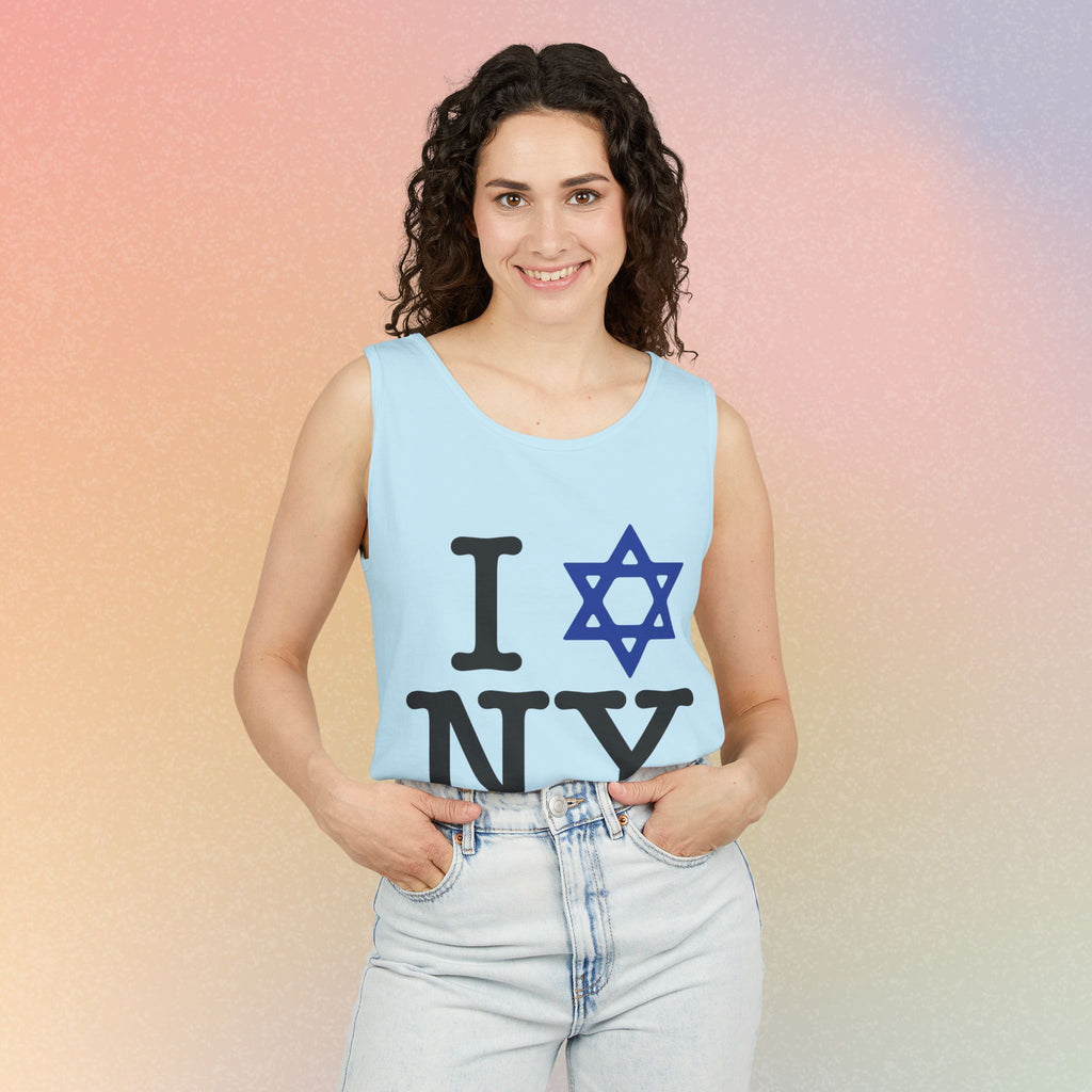 I Love NY Jewish Star Tank Top — Jewish NYC Pride Israel Love Sleeveless Tee