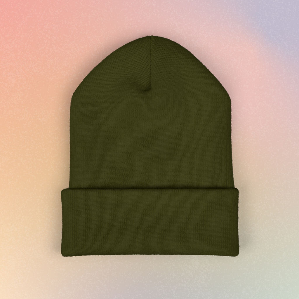 Brooklyn Hebrew Style Font Classic Cuffed Beanie (Embroidery)