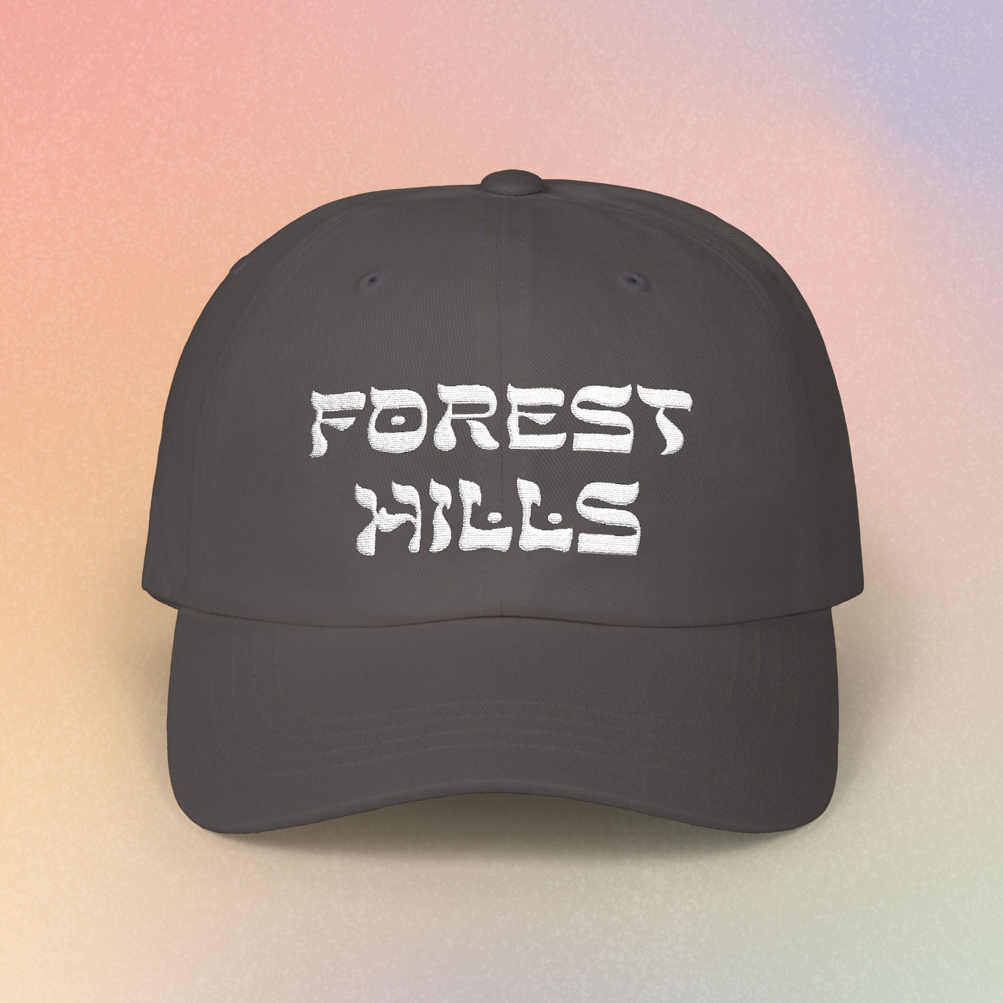 Forest Hills Hebrew Style Font Baseball Cap - Queens New York Jewish Pride