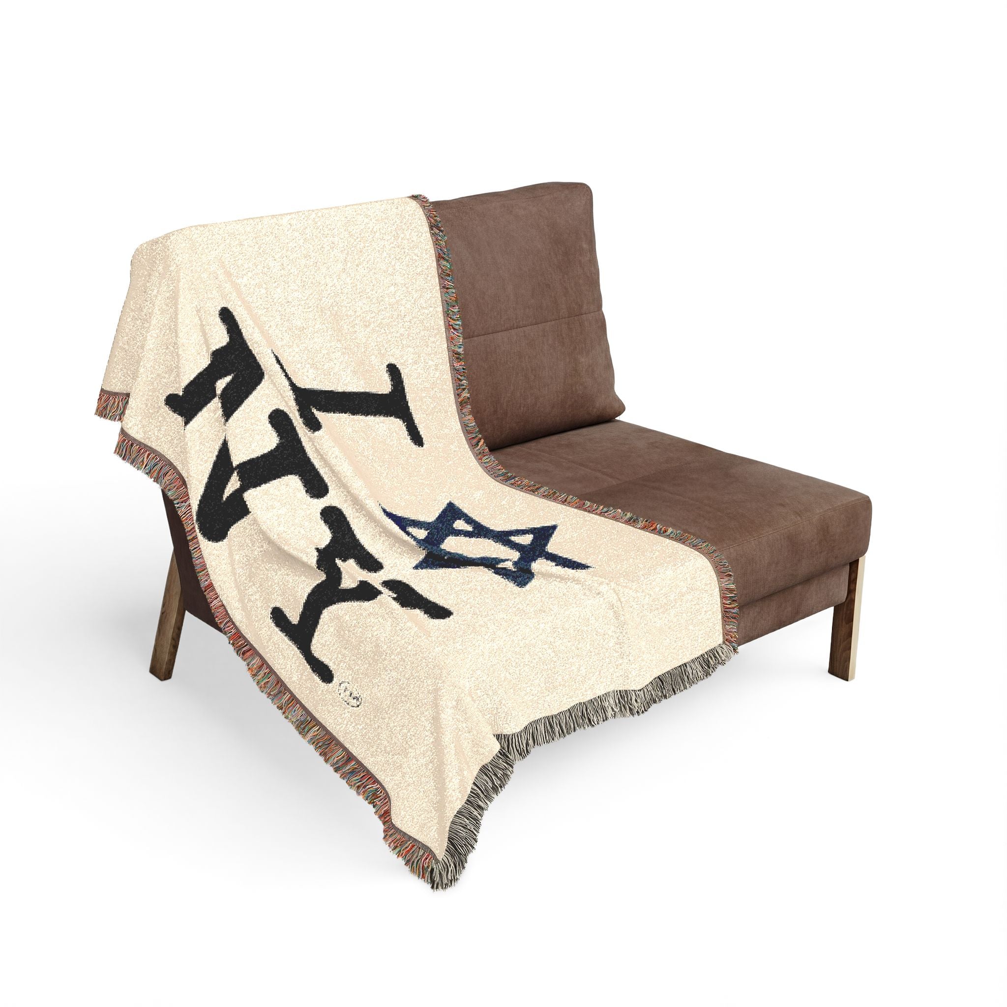 I Love NY Star of David Woven Blanket — Jewish New York Throw Blanket