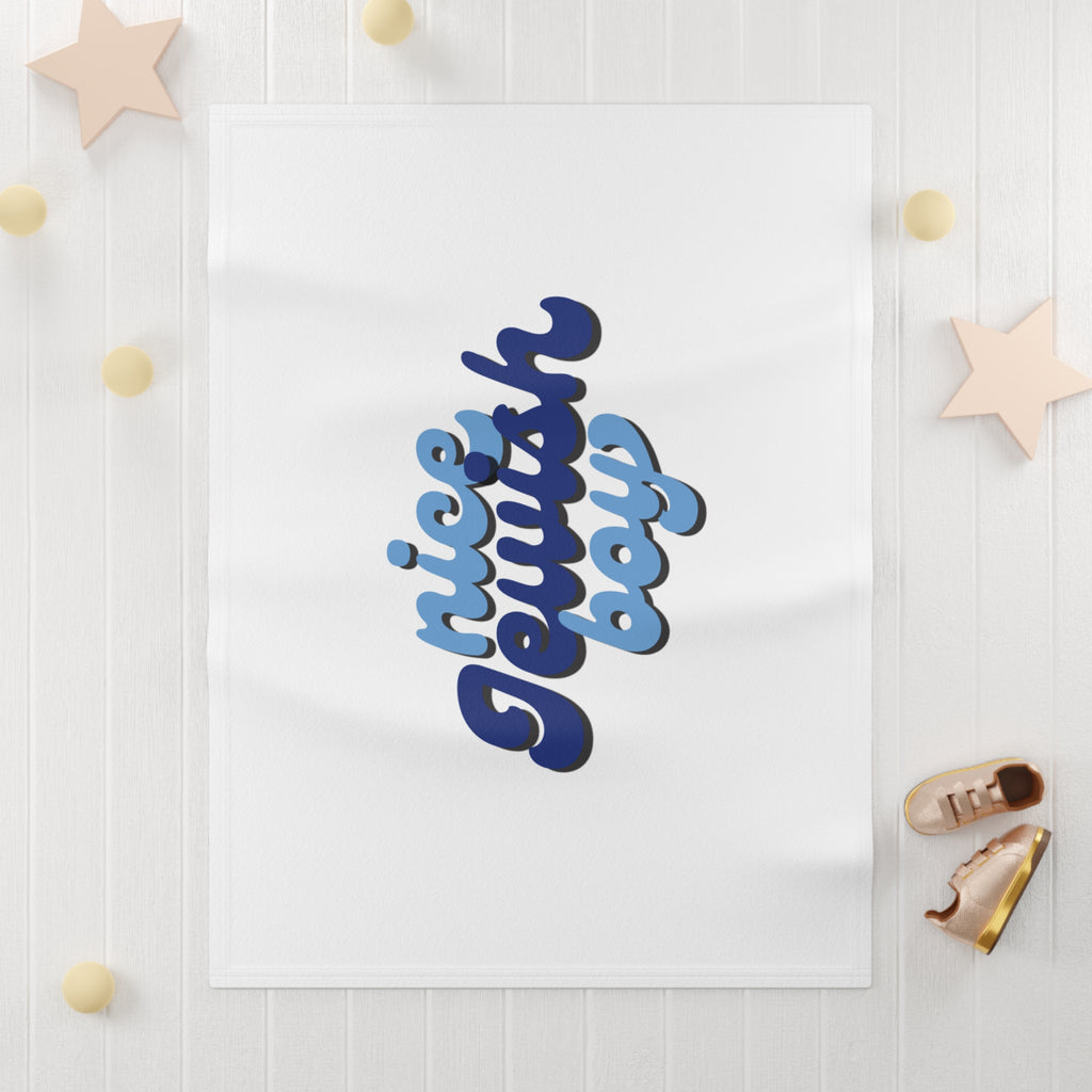 Nice Jewish Boy Baby - Soft Fleece Baby Blanket
