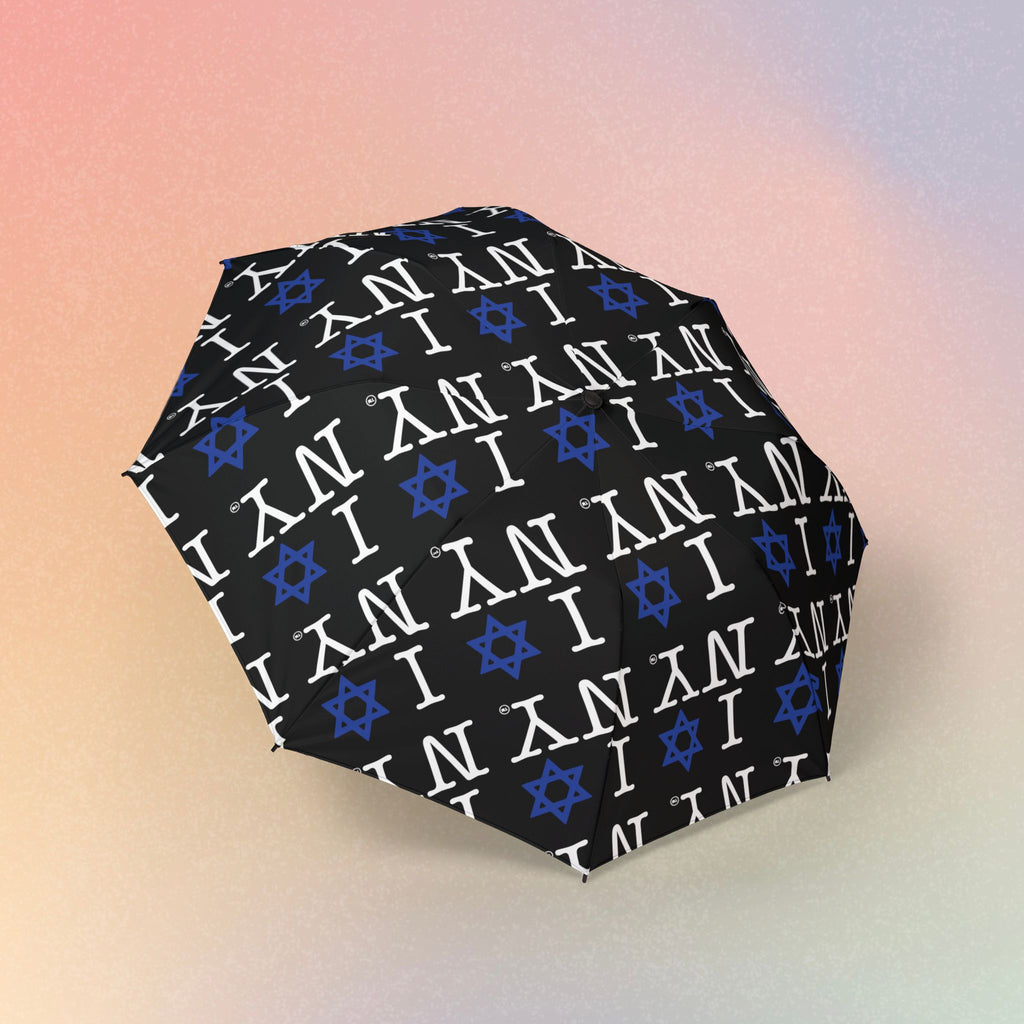 I Love NY Jewish Star Umbrella - New York Jewish Pride