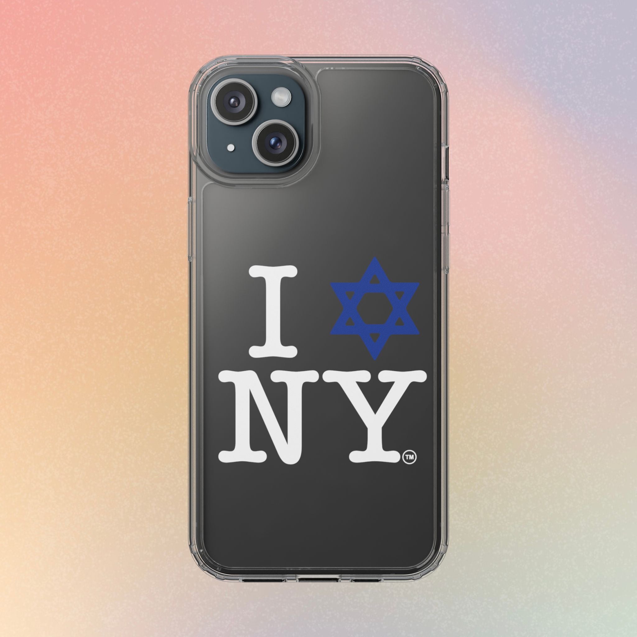 I Love NY Jewish Star Phone Case | Clear Case, Jewish New York Design