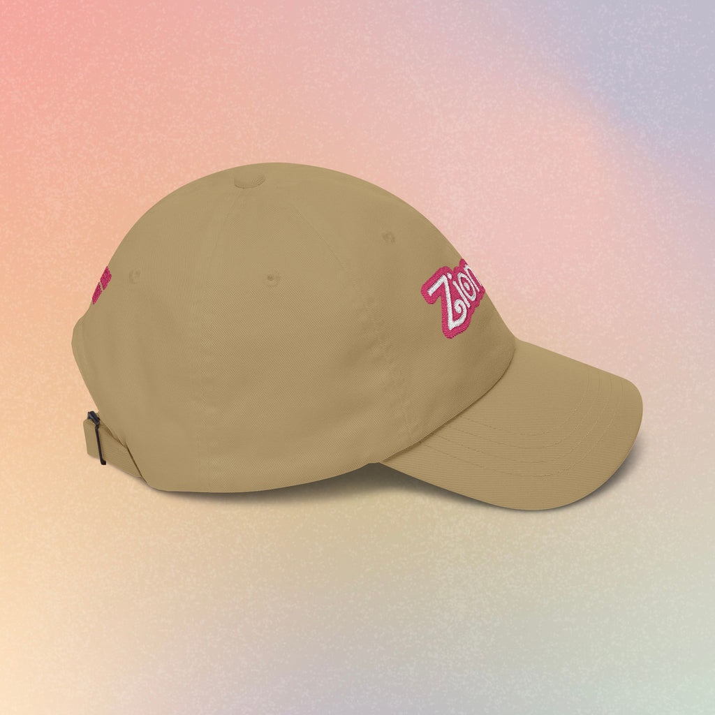Zioness Embroidered Baseball Cap – Pink Barbie Font Jewish Pride Baseball Hat