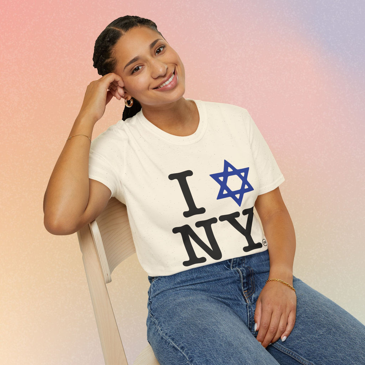 I Love NY Jewish Star Unisex Softstyle T-Shirt
