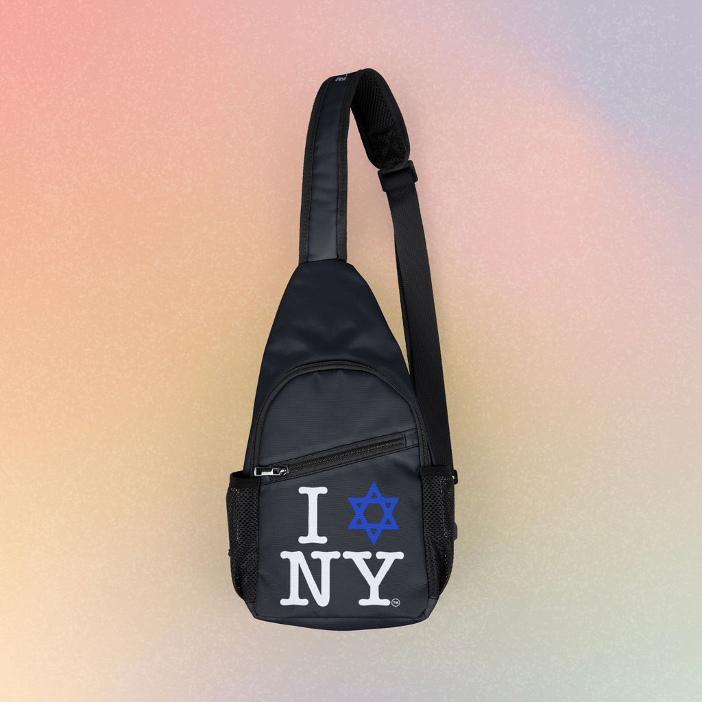 I Love NY Star of David Chest Bag — Jewish New York Sling Bag