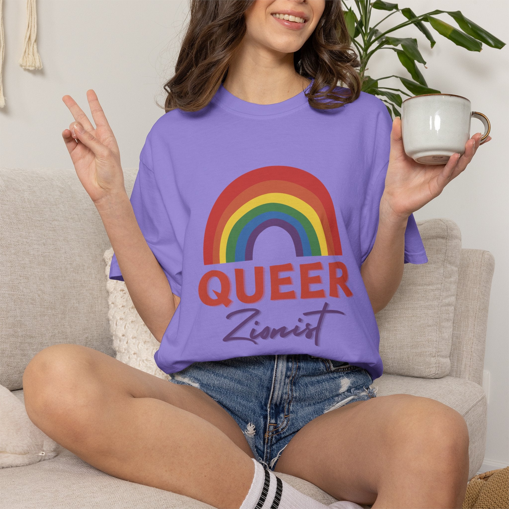 Queer Zion T-Shirt - Rainbow Transgender Pride Tee