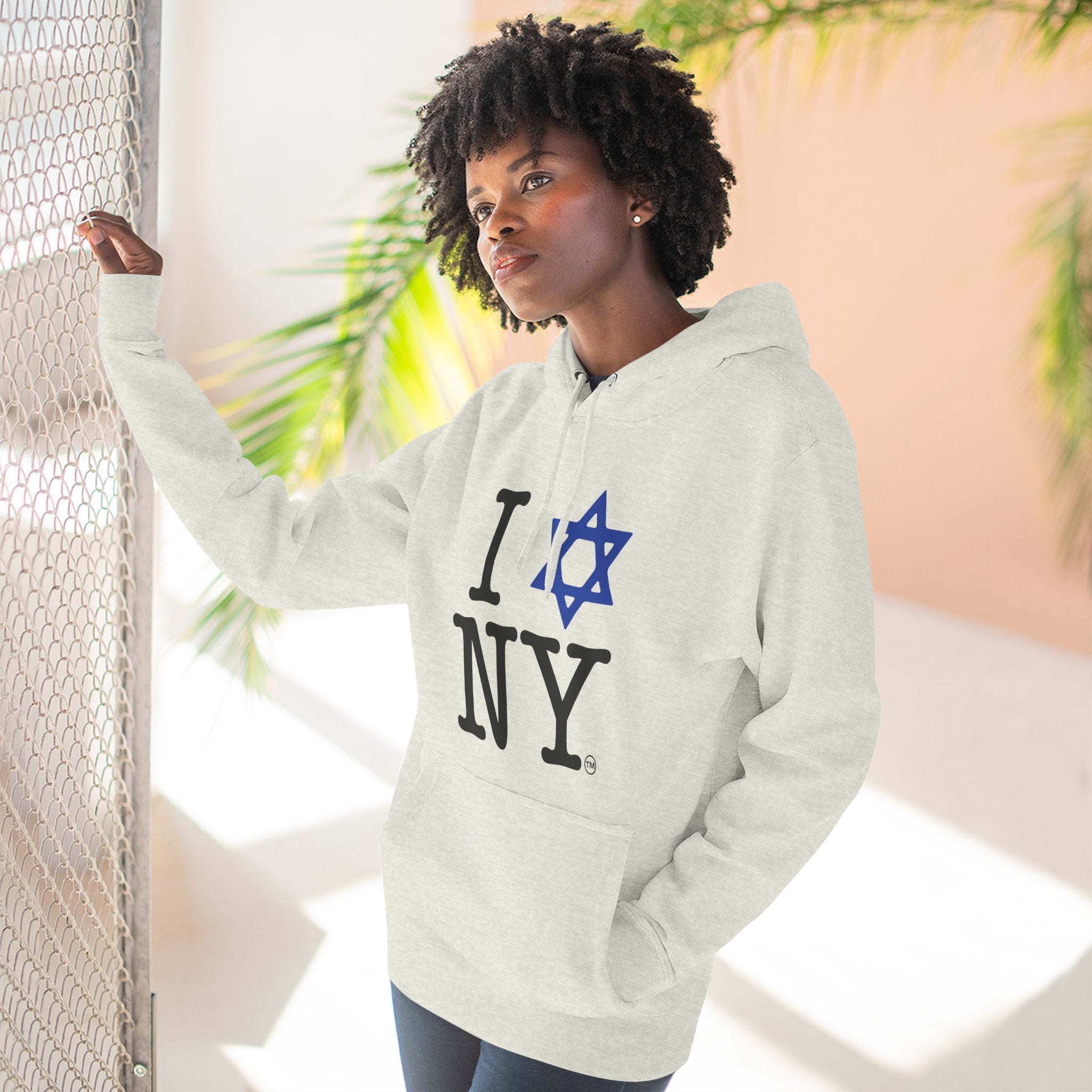 I Love NY Jewish Star Hoodie | Jewish New York Pride