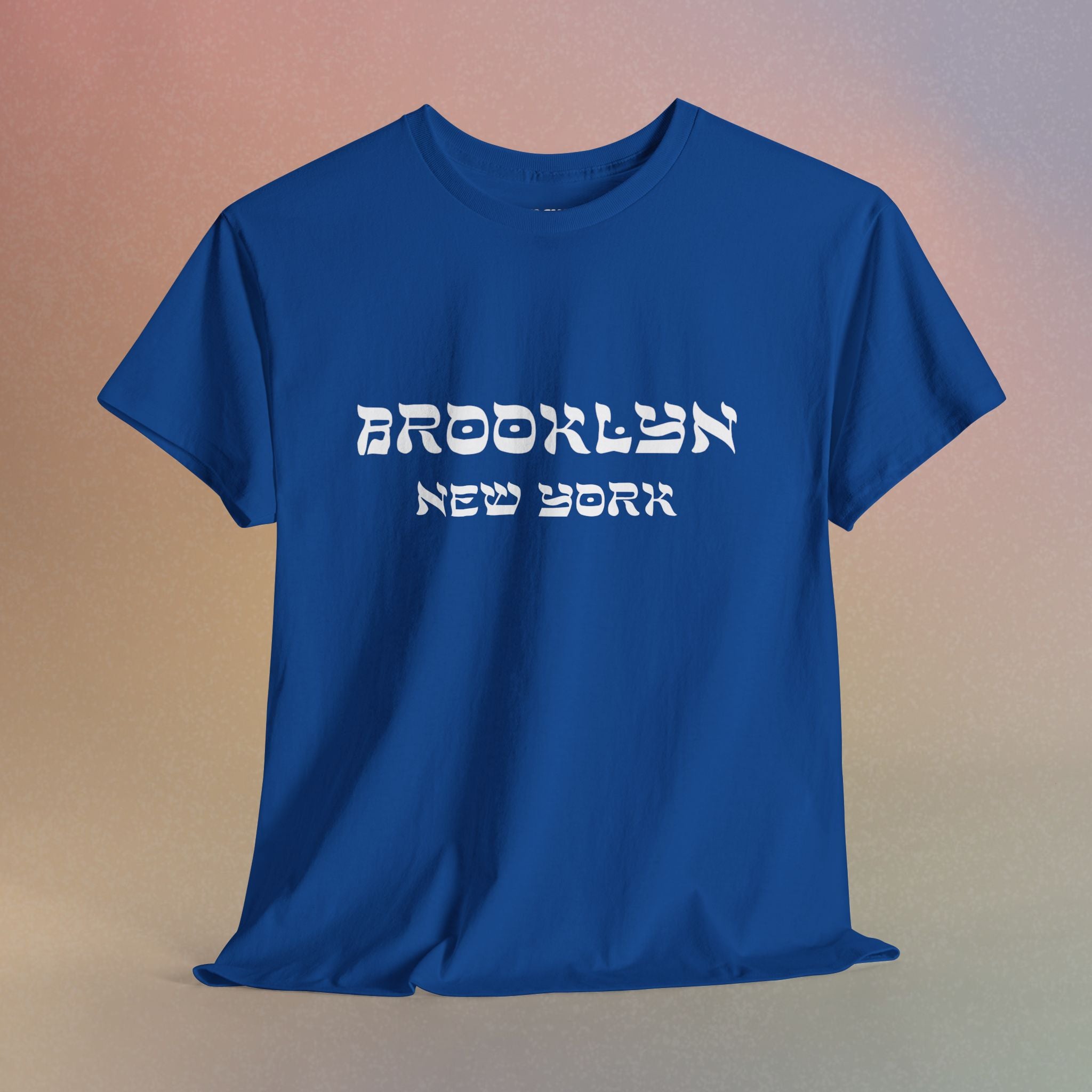Brooklyn New York Hebrew Script - Unisex Heavy Cotton Tee