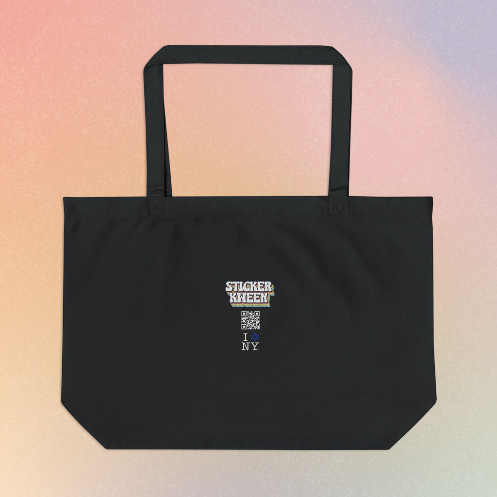 I Love NY Jewish Star Large Eco Tote