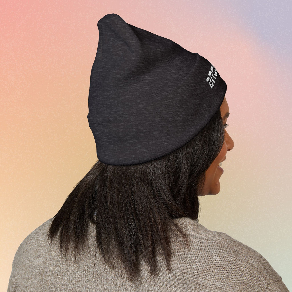 Brooklyn Hebrew Style Font Classic Cuffed Beanie (Embroidery)