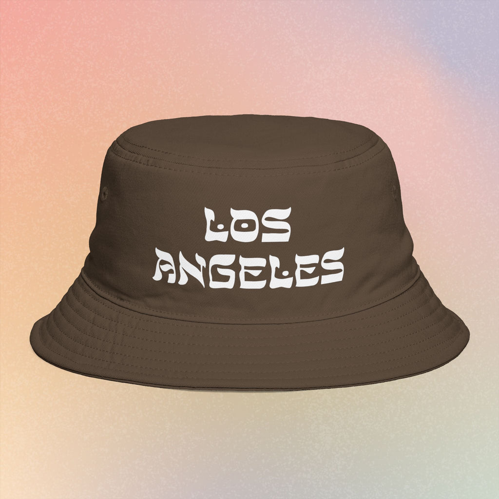 Los Angeles Hebrew Style Font Bucket Hat | LA Jewish Pride