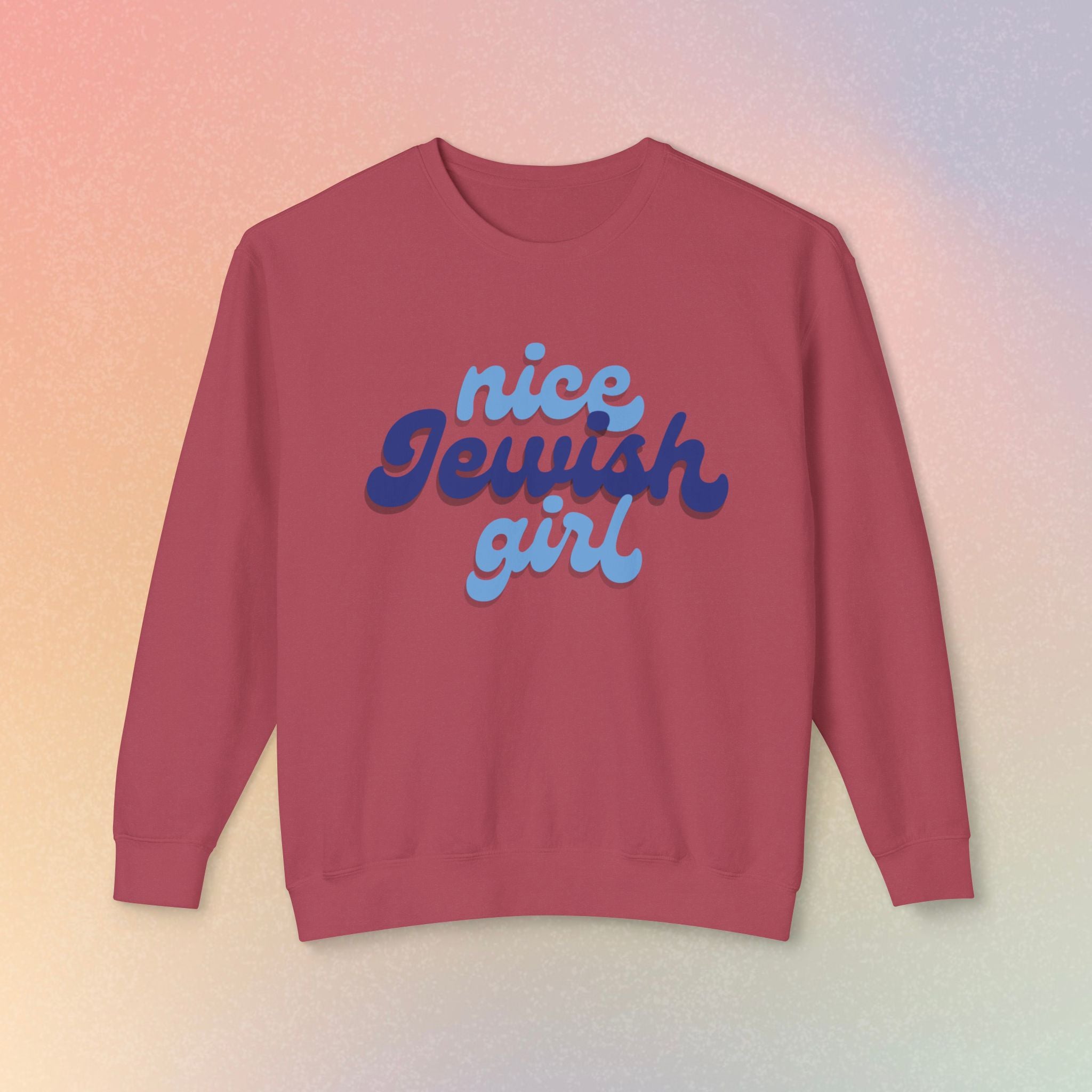 Nice Jewish Girl Sweatshirt | Female Jewish Pride Crewneck