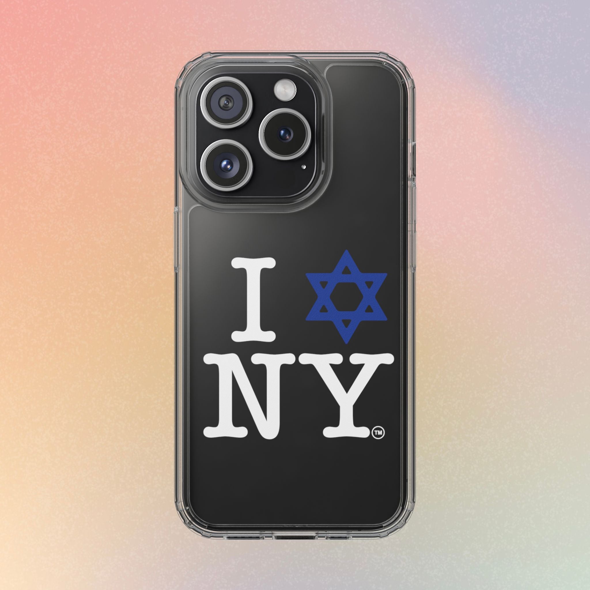 I Love NY Jewish Star Phone Case | Clear Case, Jewish New York Design