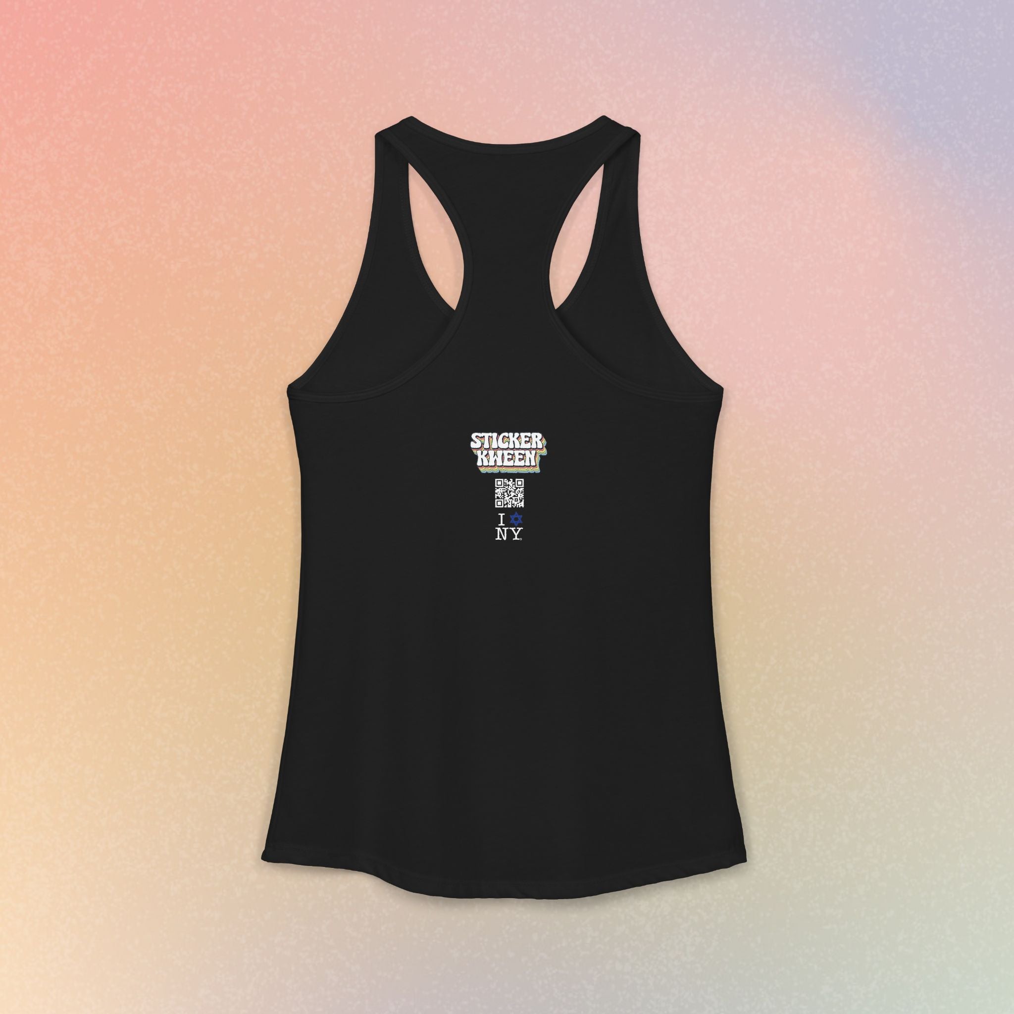 I Love NY Jewish Star Women's Ideal Racerback Tank