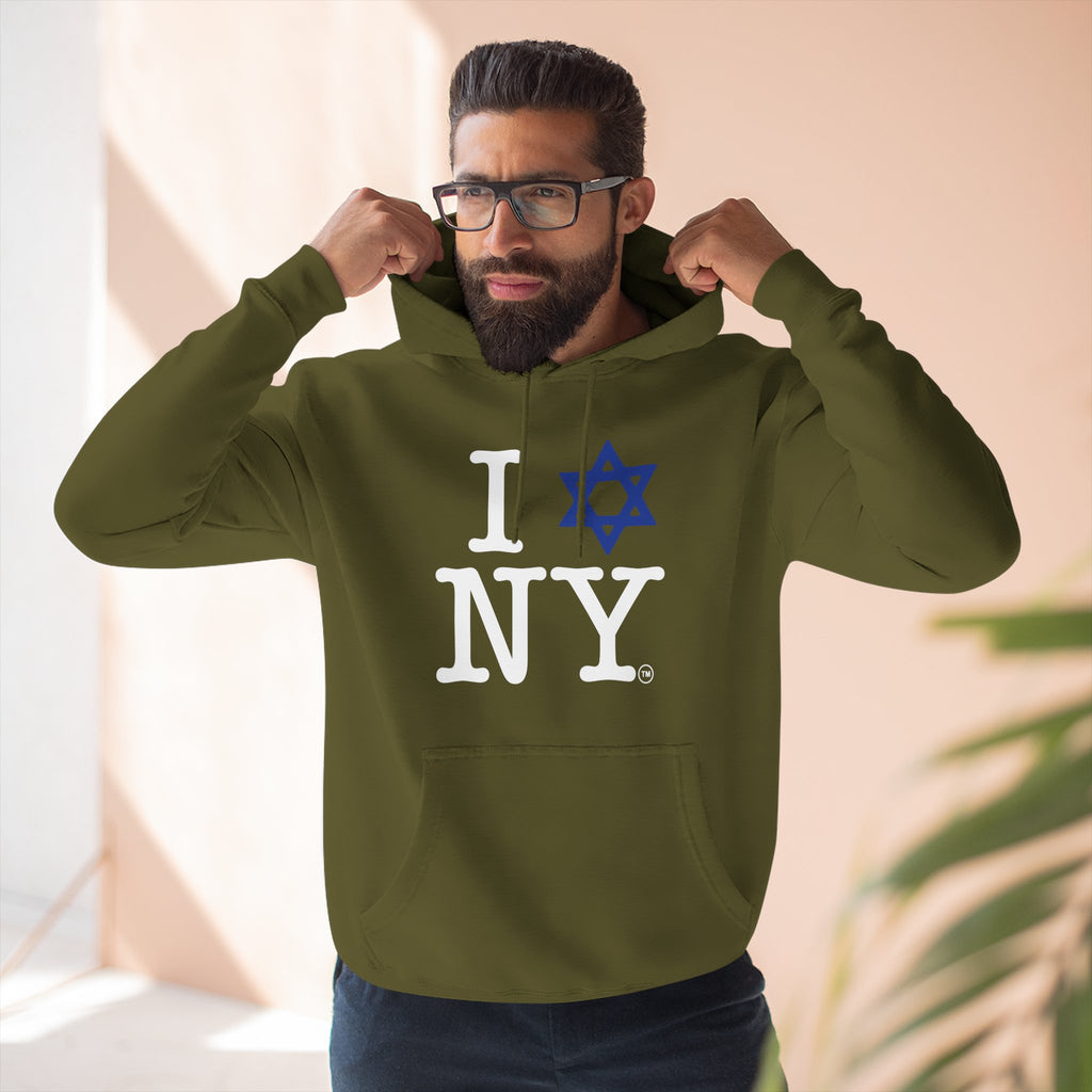 I Love NY Jewish Star Hoodie | Jewish New York Pride