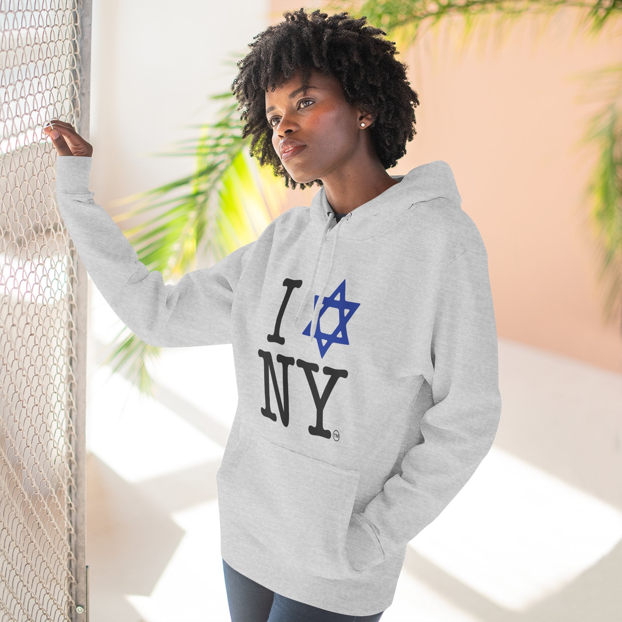 I Love NY Jewish Star Hoodie | Jewish New York Pride