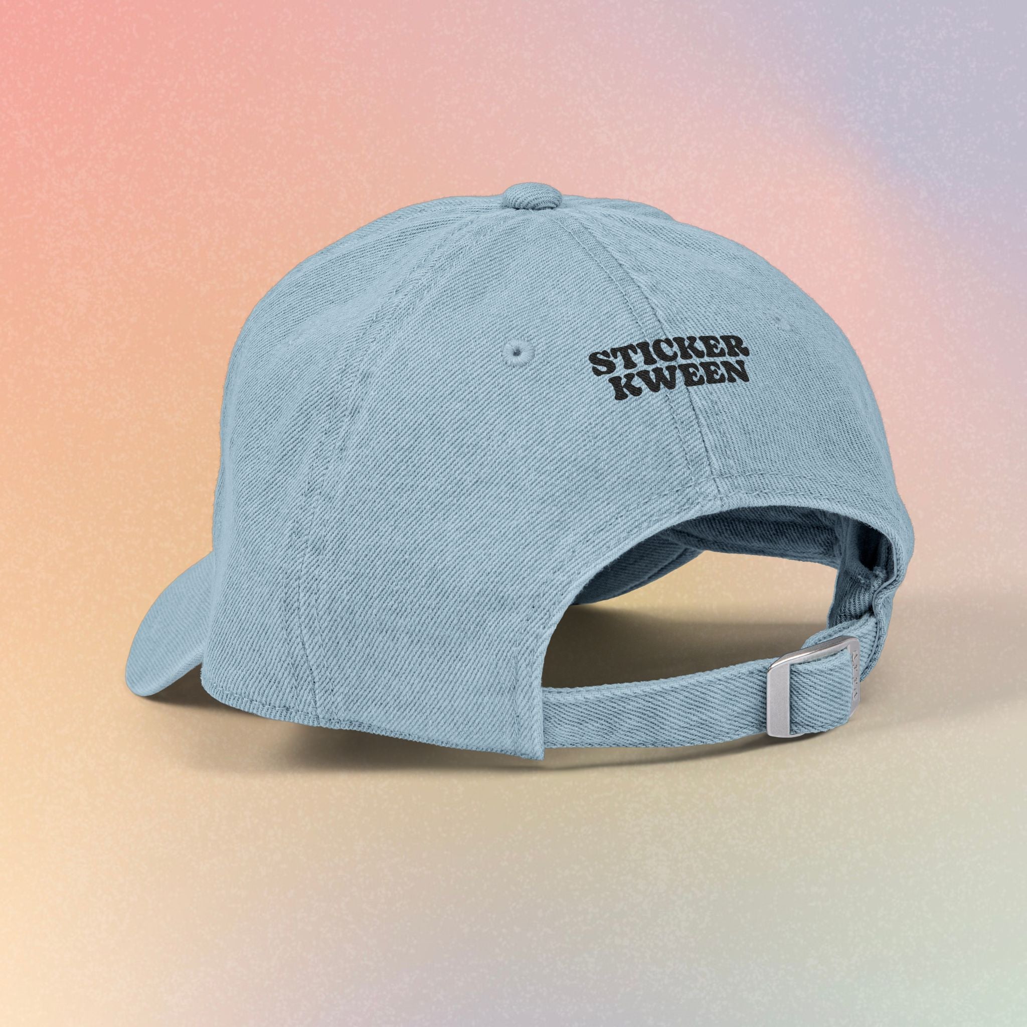 Embroidered 'Nice Jewish Girl' Denim Hat — Casual Baseball Cap for Jewish Pride & Everyday Wear