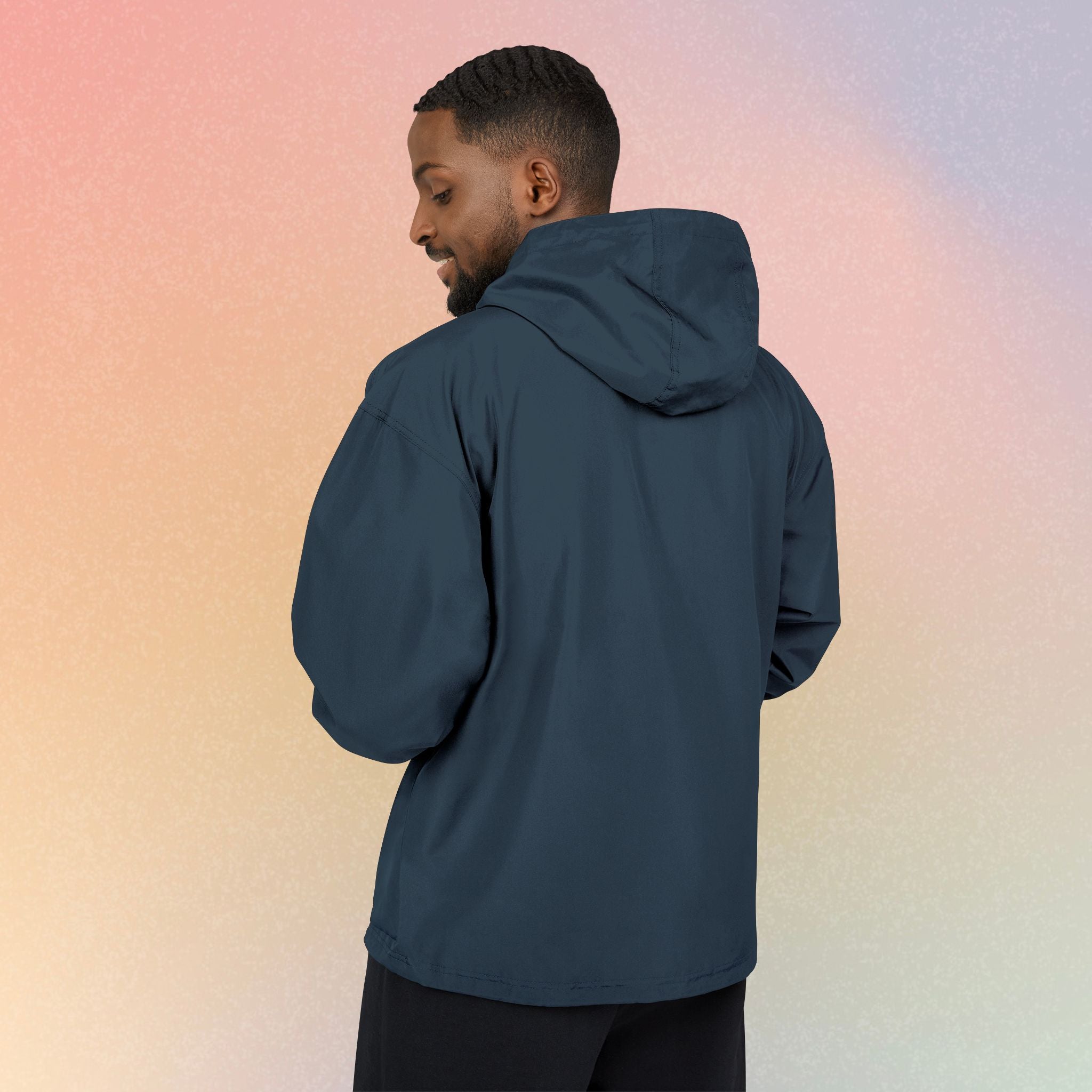 I Love NY Jewish Star Embroidered Champion Waterproof Anorak Jacket