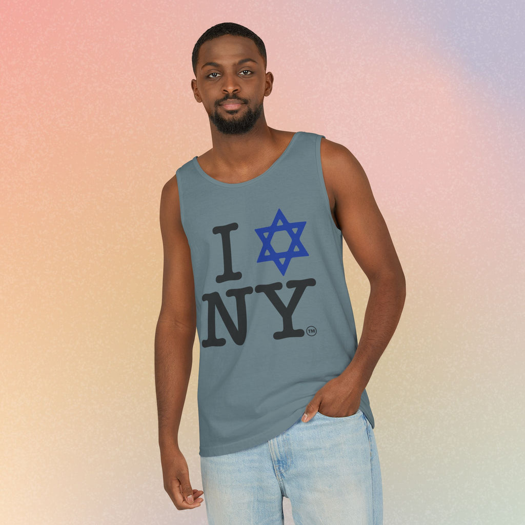 I Love NY Jewish Star Tank Top — Jewish NYC Pride Israel Love Sleeveless Tee
