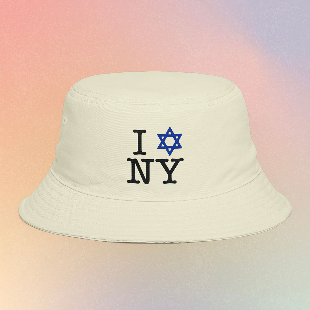 I Love NY Jewish Star Bucket Hat - Jewish New York Pride Bucket Hat