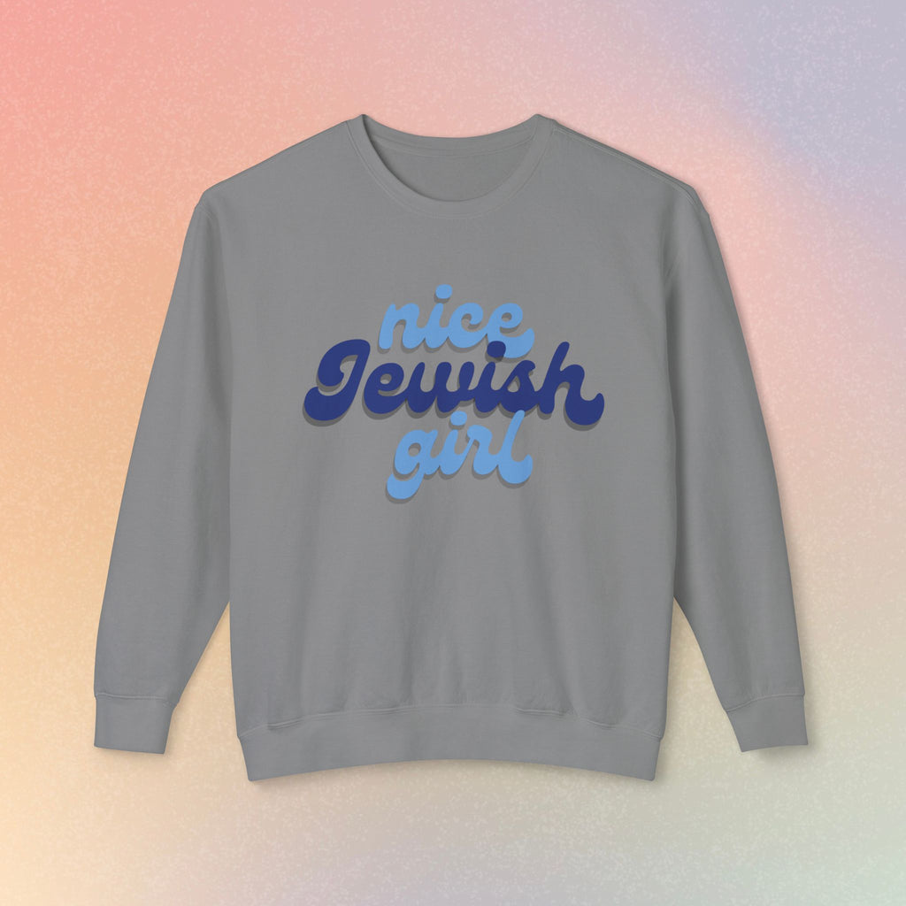 Nice Jewish Girl Sweatshirt | Female Jewish Pride Crewneck
