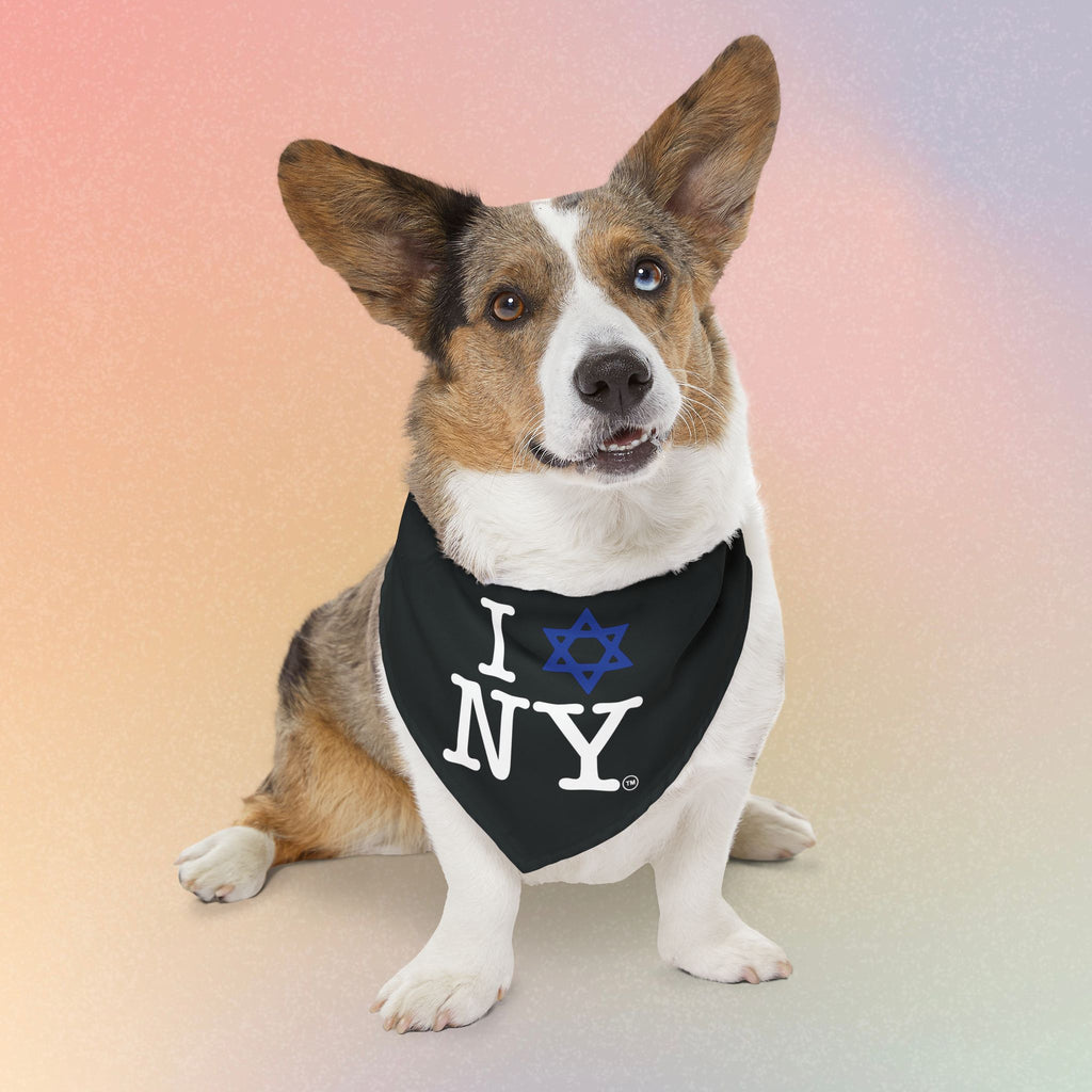 I Love NY Jewish Star Pet Bandana Collar Dog/Cat
