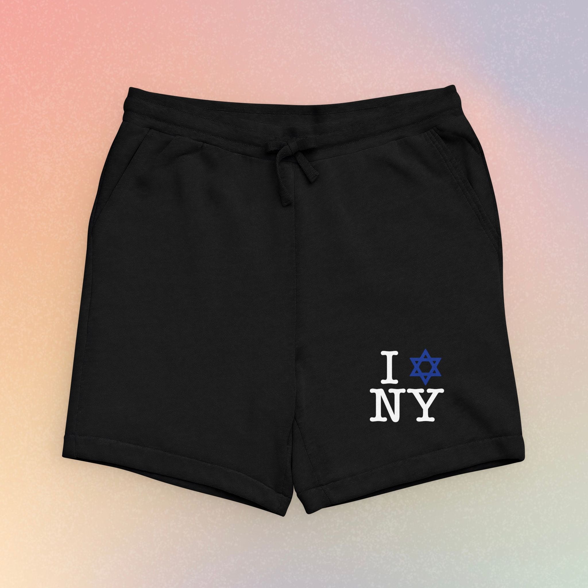 I Love NY Jewish Star Sweatshorts — Jewish Pride New York Athletic Shorts