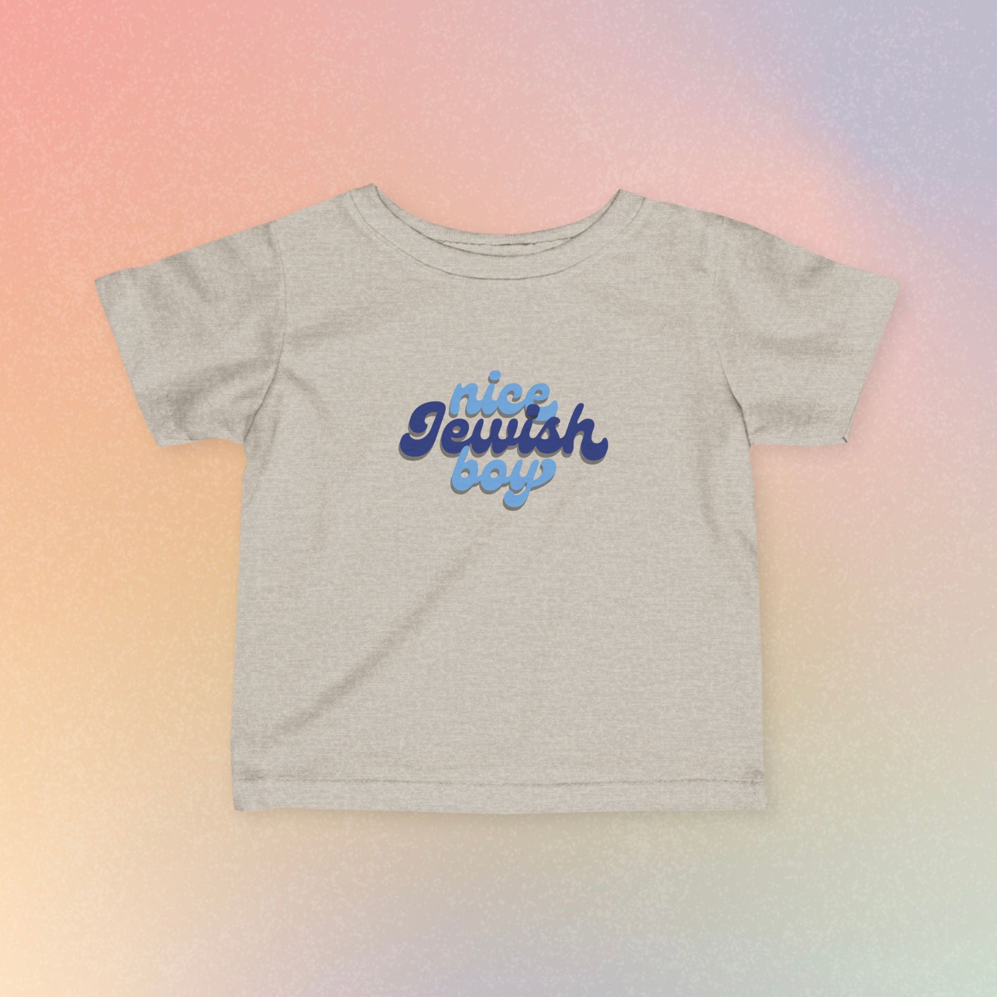 Infant Tee — "Nice Jewish Boy" Cute Retro Baby T‑Shirt (Newborn to 24M)