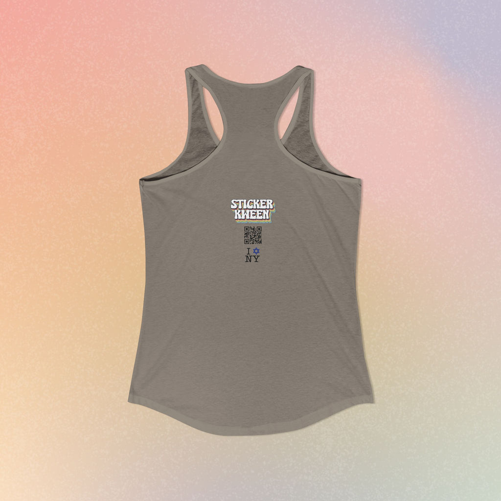 I Jewish Star Love NY Women's Racerback Tanktop