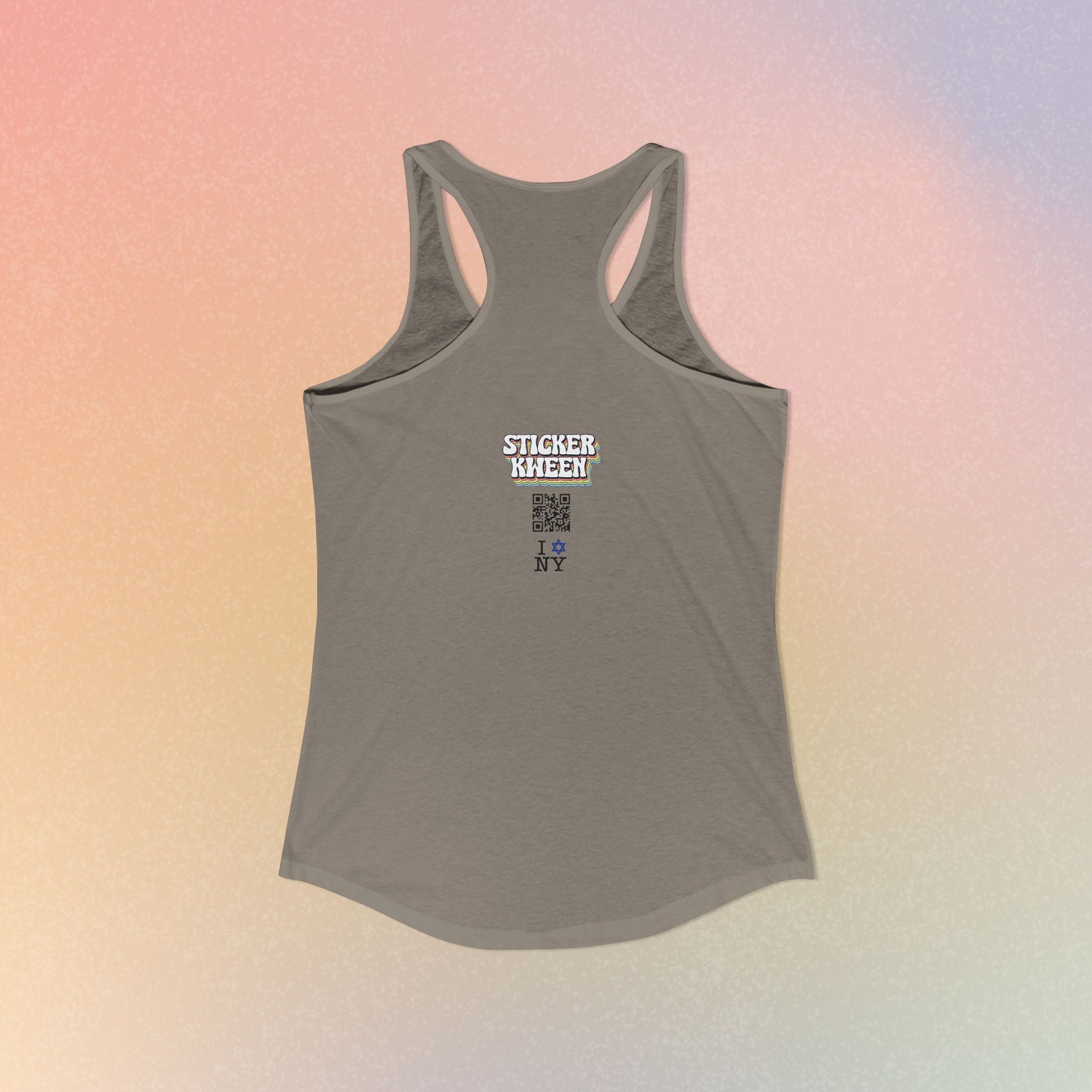 I Jewish Star Love NY Women's Racerback Tanktop