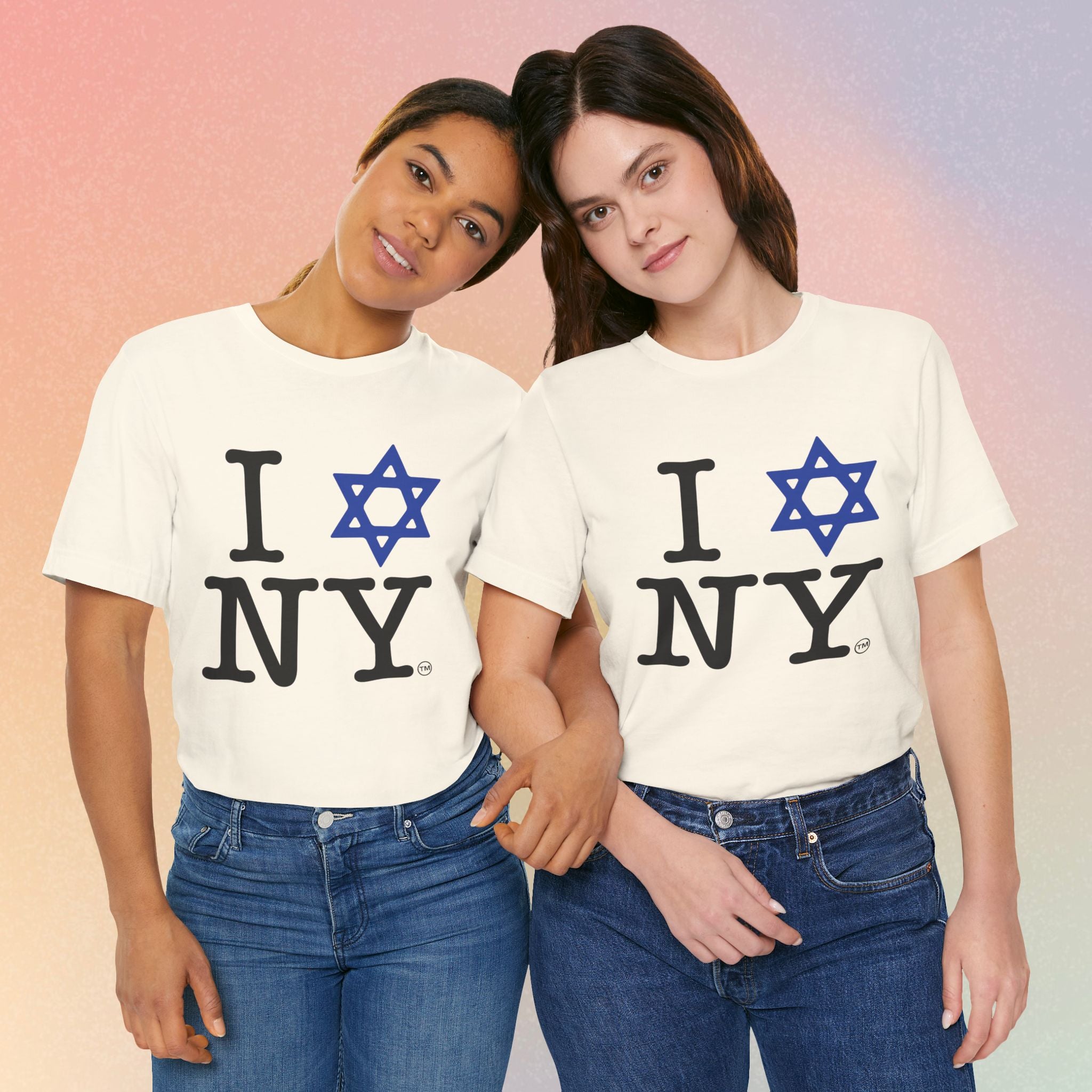 I Love NY Jewish Star T-Shirt | Jewish New York Pride Tee