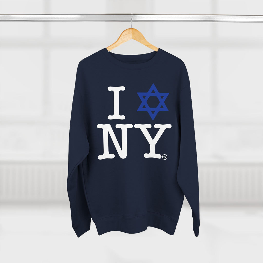 I Love Jewish Star NY Sweatshirt | Jewish New York Pride Crewneck