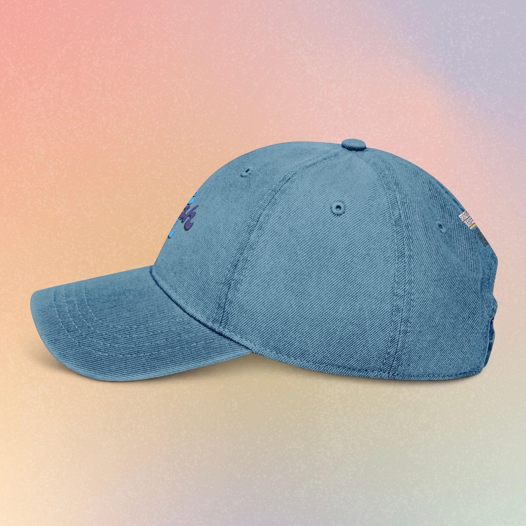 Embroidered 'Nice Jewish Girl' Denim Hat — Casual Baseball Cap for Jewish Pride & Everyday Wear
