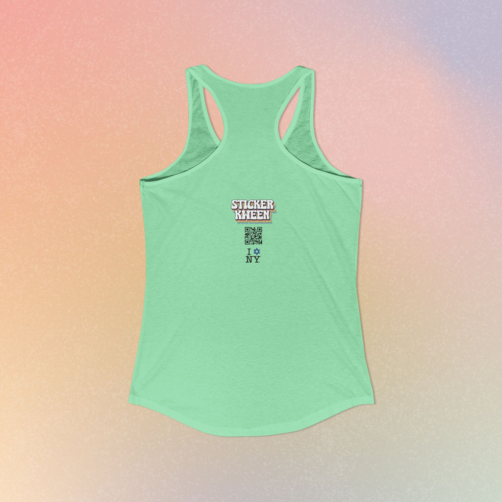 I Jewish Star Love NY Women's Racerback Tanktop