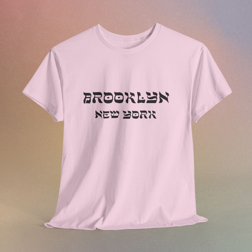 Brooklyn New York Hebrew Script - Unisex Heavy Cotton Tee