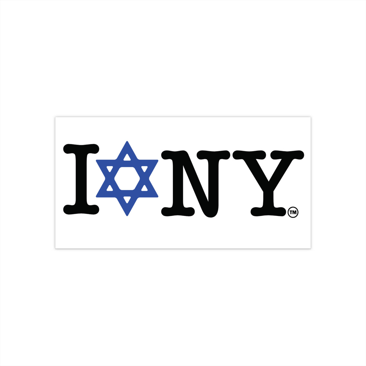 I Love New York Jewish Star Bumper Stickers