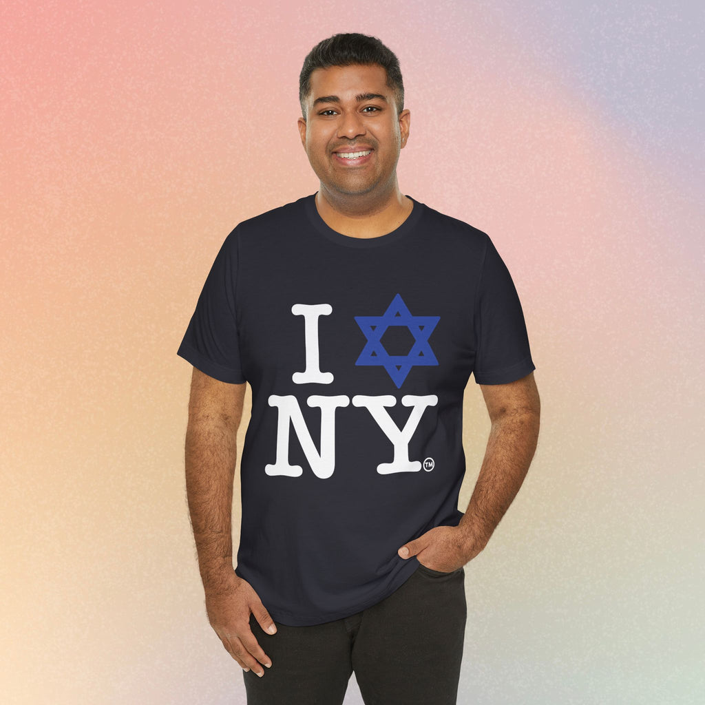 I Love New York Jewish Star of David T-Shirt - Jewish New York Pride