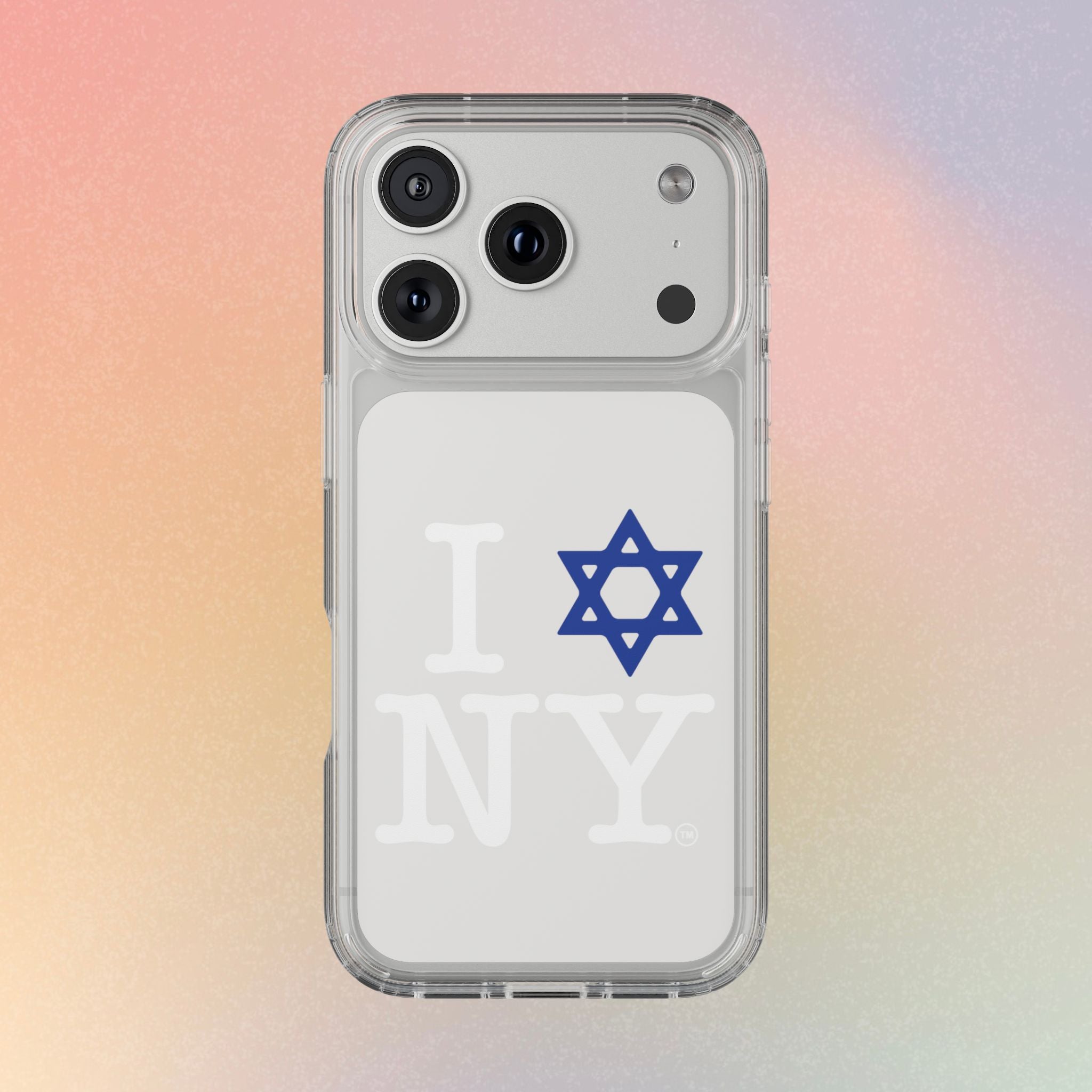 I Love NY Jewish Star Phone Case | Clear Case, Jewish New York Design